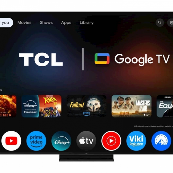 TCL 4K QD-Mini LED HDR PREMIUM 85C71K, Google TV, 144Hz, Ozvočeno z Bang & Olufsen