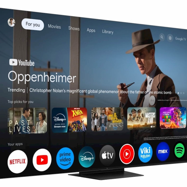 TCL 4K QD-Mini LED HDR PREMIUM 85C71K, Google TV, 144Hz, Ozvočeno z Bang & Olufsen