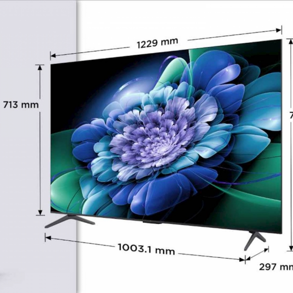 TCL 4K QD-Mini LED TV 55C69K, Google TV, 144Hz, Onkyo zvok z Dolby Atmos