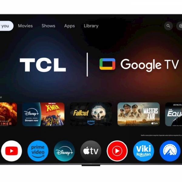 TCL 4K QD-Mini LED TV 75C61K, Google TV, 144Hz, Onkyo zvok z Dolby Atmos