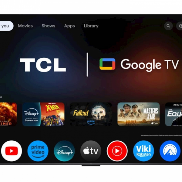 TCL 4K QD-Mini LED TV 85C61K, Google TV, 144Hz, Onkyo zvok z Dolby Atmos