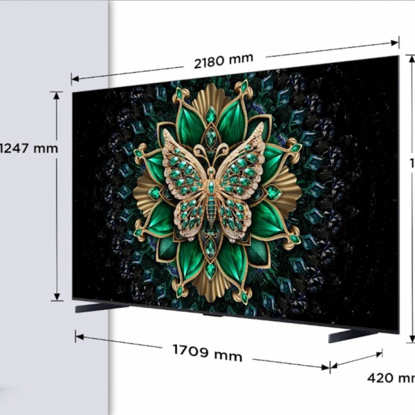 TCL 4K QD-Mini LED TV 98C61K, Google TV, 144Hz, Onkyo zvok z Dolby Atmos