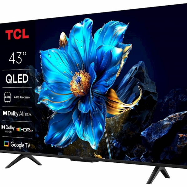 TCL 4K QLED TV 43P71K, Google TV, Dolby Vision & Atmos