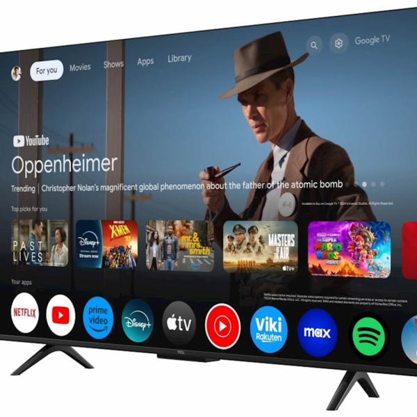 TCL 4K QLED TV 43P71K, Google TV, Dolby Vision & Atmos