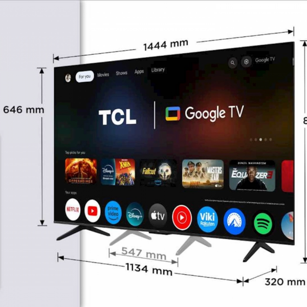 TCL 4K QLED TV 65P79K, Google TV,Dolby Vision & Atmos