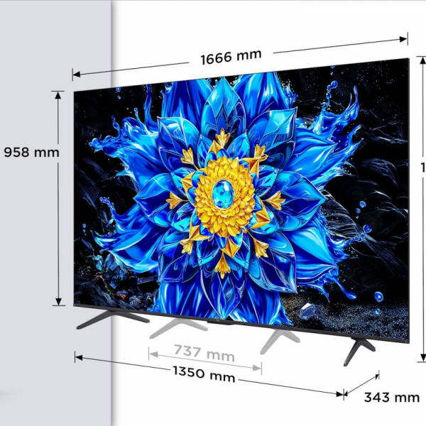 TCL 75 Premium QD-Mini LED TV 75P8L