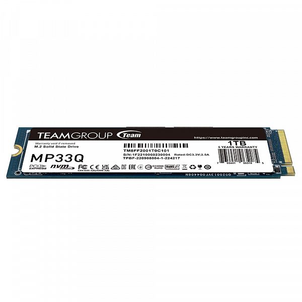 Teamgroup 1TB M.2 NVMe Gen3x4 SSD MP33Q 3D QLC 2280