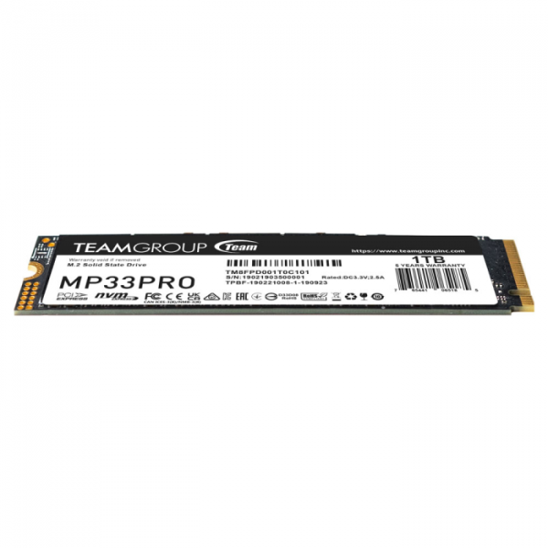 Teamgroup 1TB M.2 NVMe SSD MP33 Pro 3400/2600 MBs 2280