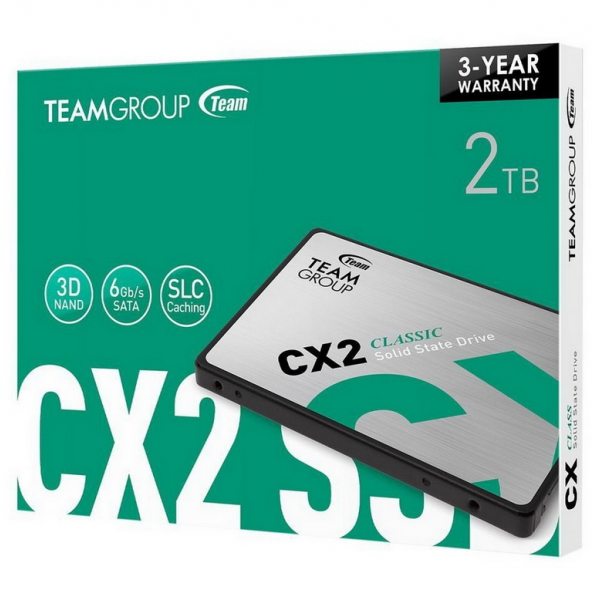 Teamgroup 2TB SSD CX2 3D NAND SATA 3 2,5