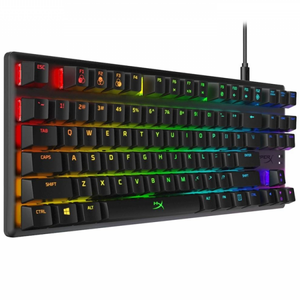 Tipkovnica HP HyperX Alloy Origins Core RGB, mehanična, HyperX Red Switch, linear, US