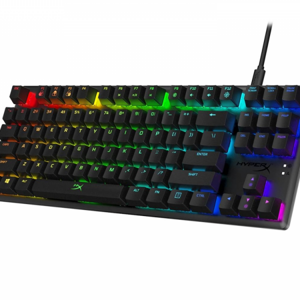 Tipkovnica HP HyperX Alloy Origins Core RGB, mehanična, HyperX Red Switch, linear, US