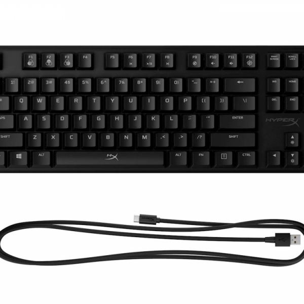 Tipkovnica HP HyperX Alloy Origins Core RGB, mehanična, HyperX Red Switch, linear, US