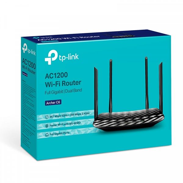 TP-LINK Archer C6 AC1200 MU-MIMO Gigabit brezžični usmerjevalnik-router