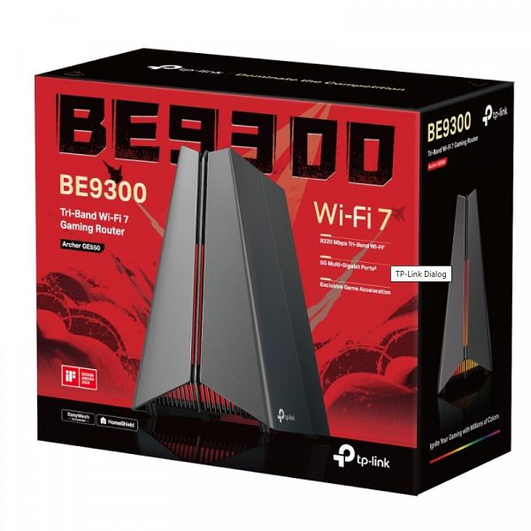 TP-LINK Archer GE550 BE9300 Tri-Band Wi-Fi 7 5Gbps RGB Gaming brezžični usmerjevalnik-router