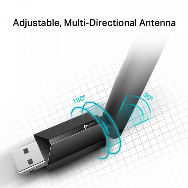 TP-LINK Archer T2U Plus AC600 Dual Band USB brezžična mrežni adapter