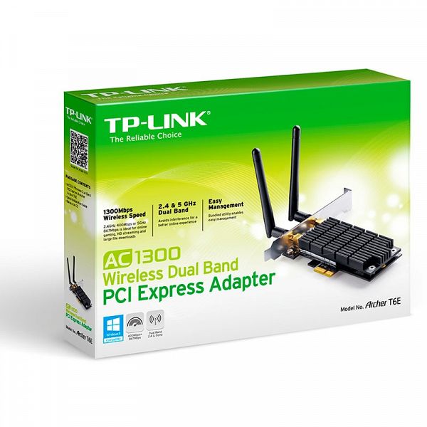 TP-LINK Archer T6E AC1300 Dual Band PCI express mrežna kartica