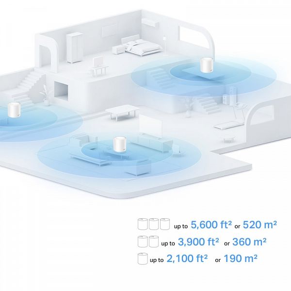 TP-LINK Deco X10 (1-pack) AX1500 Whole Home Mesh WiFi6 brezžični usmerjevalnik - router / dostopna točka-AP