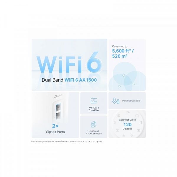 TP-Link Deco X10 (3 pack) domači Mesh Wifi sistem