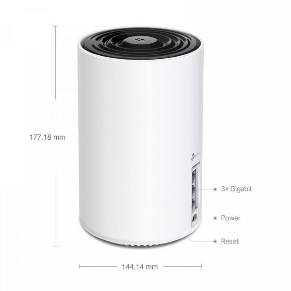 TP-LINK Deco XE75 AXE5400 Tri-Band 2.4/5/6GHz WiFi 6 usmerjevalnik / dostopna točka-AP