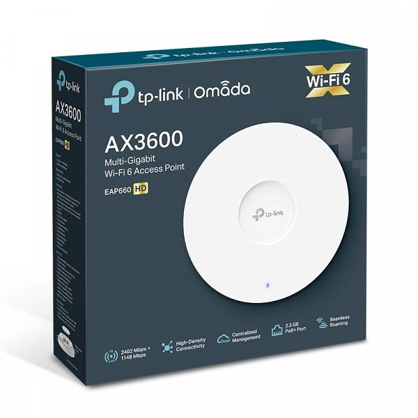 TP-LINK EAP660 HD AX3600 Wi-Fi Dual-band Multi gigabitna stropna brezžična dostopna točka-AP