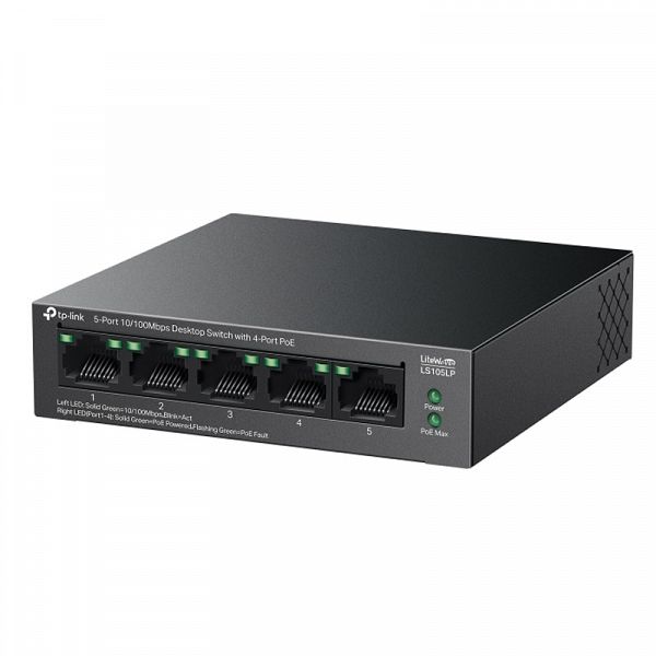 TP-LINK LS105LP 5-port 10/100Mbps 4xPoE 41W mrežno stikalo-switch