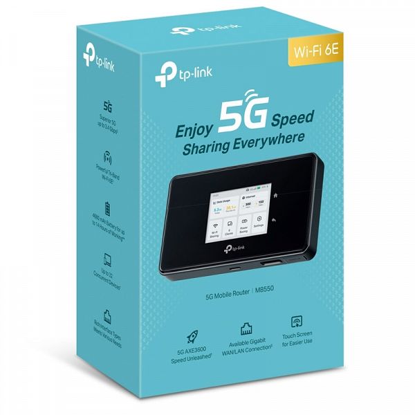 TP-LINK M8550 5G Tri-Band AXE3600 Wi-Fi6 mobilni brezžični usmerjevalnik-router