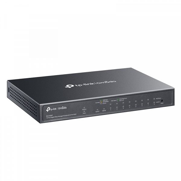 TP-LINK Omada ES210GMP 10-port gigabit 8xPoE+ 1x SFP managed mrežno stikalo-switch