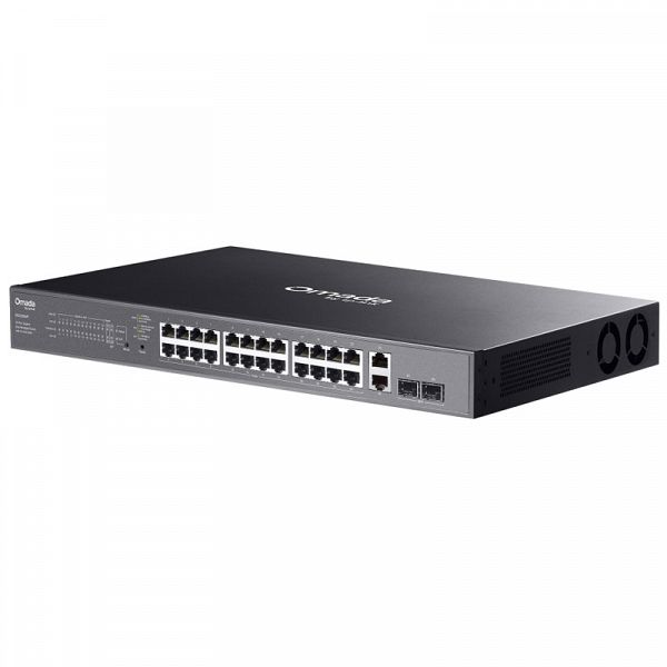 TP-LINK Omada ES228GMP 28-port 26x Gigabit RJ45 24x PoE+ 2x Gigabit SFP Easy managed mrežno stikalo switch