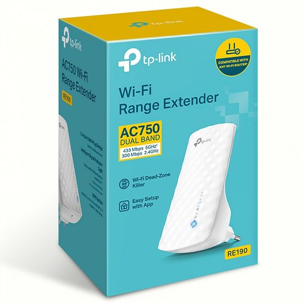 TP-LINK RE190 AC750 Dual band WiFi ojačevalec extender