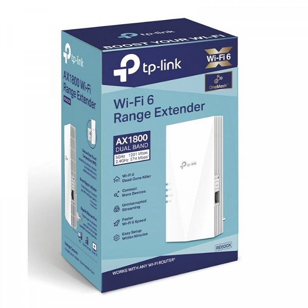 TP-LINK RE600X AX1800 WiFi 6 2.4/5 Ghz stenska dostopna točka