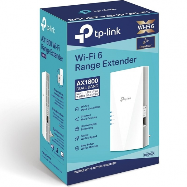TP-LINK RE600X AX1800 WiFi 6 Range Extender