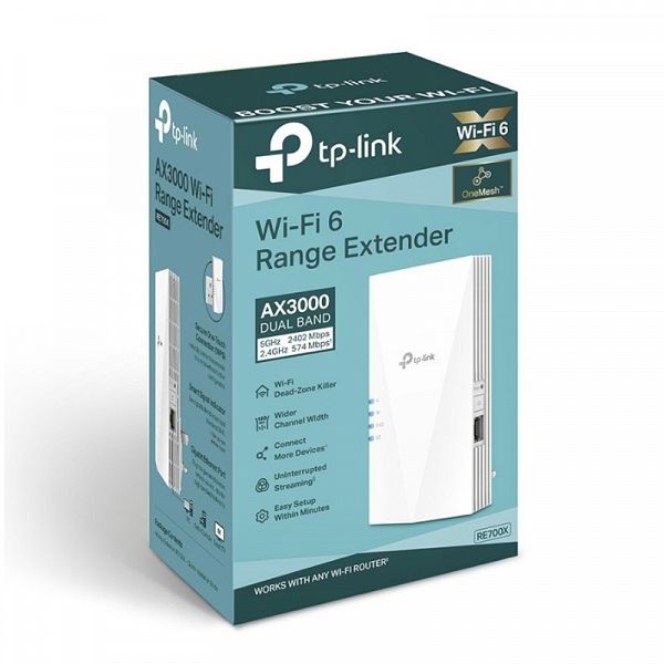 TP-LINK RE700X AX3000 WiFi6 2.4/5 Ghz stenska dostopna točka