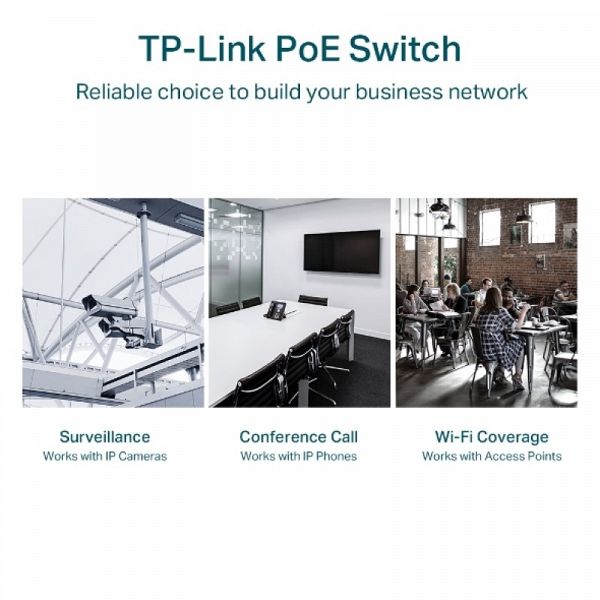 TP-LINK stikalo 18-port Gigabit stikalo z 16-Port PoE+ port