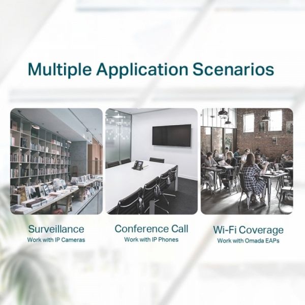 TP-LINK TL-SF1005P 5-port 10/100Mbps stikalo z 4-Port PoE+