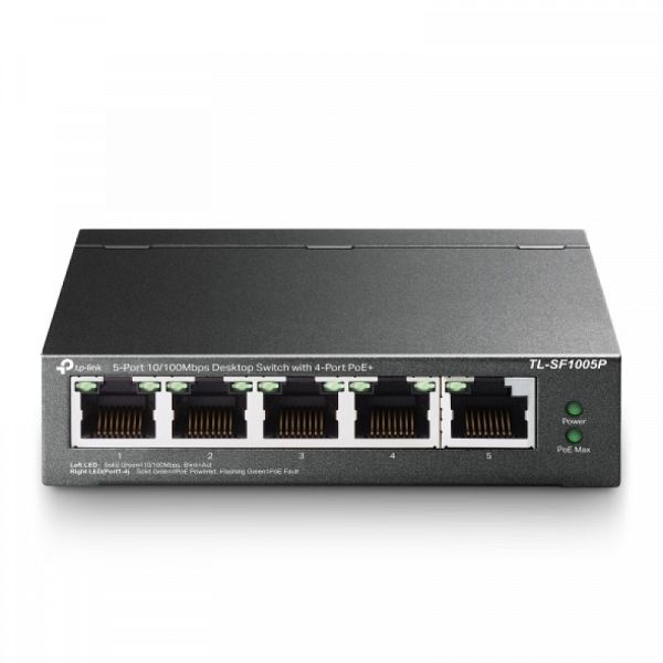 TP-LINK TL-SF1005P 5-port 10/100Mbps stikalo z 4-Port PoE+