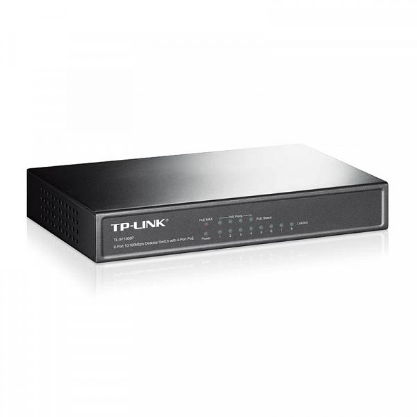 TP-LINK TL-SF1008P 8-port 10/100M 4xPoE+ 57W mrežno stikalo-switch