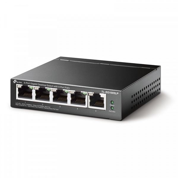 TP-LINK TL-SG1005LP 5-Port Gigabit 4-Port PoE/PoE+ mrežno stikalo-switch