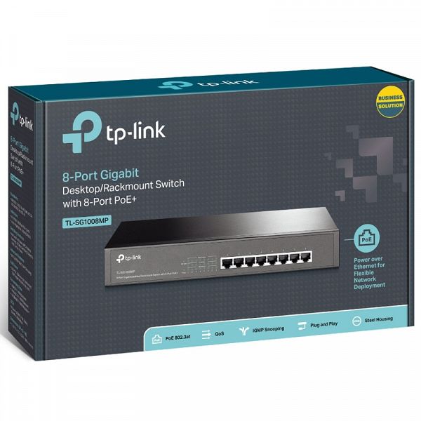 TP-LINK TL-SG1008MP 8-port gigabit 8xPoE+ 153W rack mrežno stikalo-switch