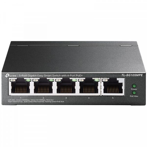 TP-LINK TL-SG105MPE 5-Port Gigabit 4xPoE+ 120W Easy Smart mrežno stikalo-switch
