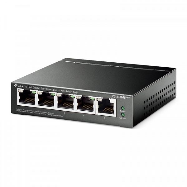 TP-LINK TL-SG105PE Easy Smart 5-port PoE+ gigabit mrežno stikalo-switch