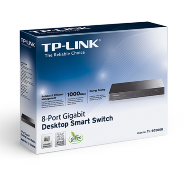 TP-LINK TL-SG2008 8-port Gigabit Smart switch stikalo