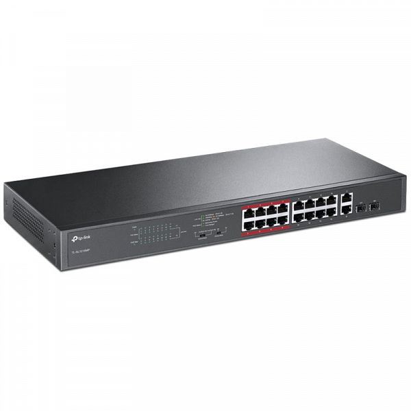 TP-LINK TL-SL1218MP 16-Port 10/100 2-port gigabit 16xPoE+ 250W 2xSFP rack mrežno stikalo-switch