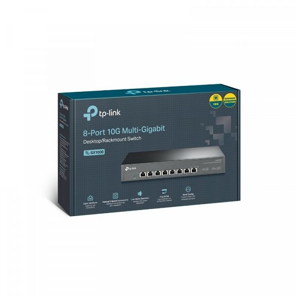 TP-LINK TL-SX1008 8-Port 10G Desktop/Rackmount mrežno stikalo / switch