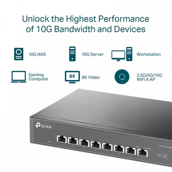 TP-LINK TL-SX1008 8-port 10Gb mrežno stikalo-switch