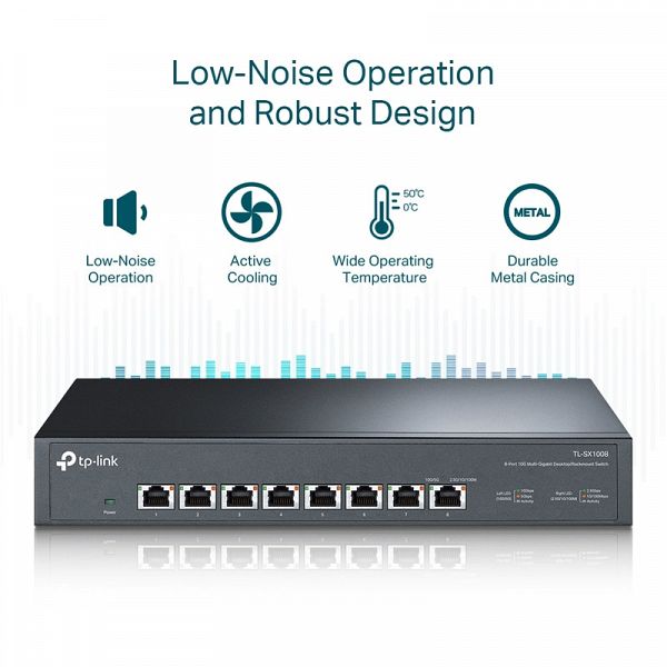 TP-LINK TL-SX1008 8-port 10Gb mrežno stikalo-switch