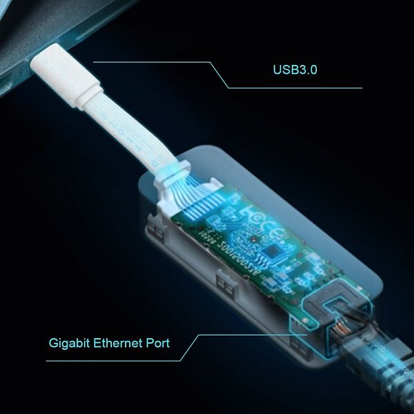 TP-LINK UE300C USB Type-C na RJ45 Ethernet Gigabit adapter