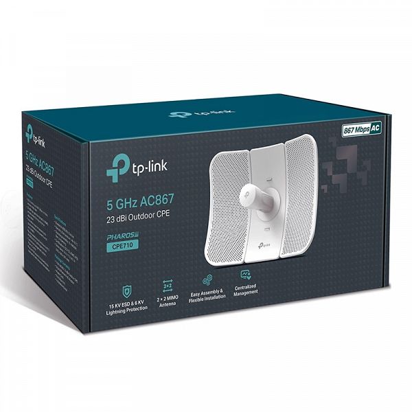 TP-LINK WLAN CPE710 5GHz AC 867Mbps 23dBi zunanja antena / dostopna točka