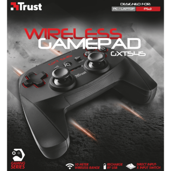 Trust 20491 GXT 545 brezžični gamepad za PC & PS3