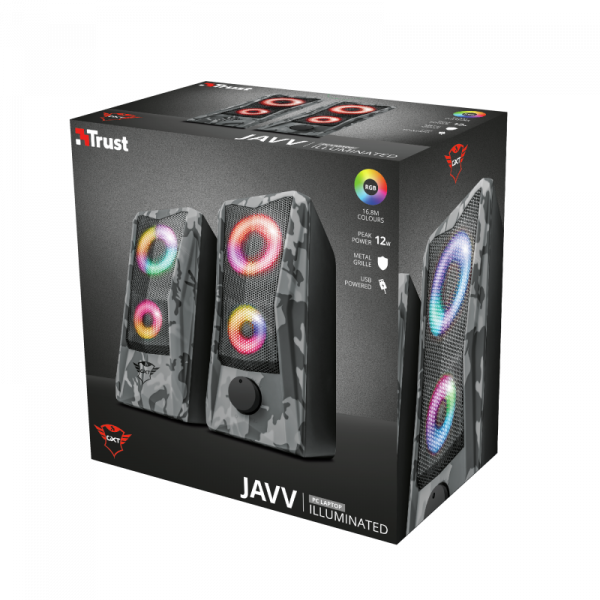 Trust Komplet zvočnikov GXT 606 Javv RGB-Illuminated 2.0