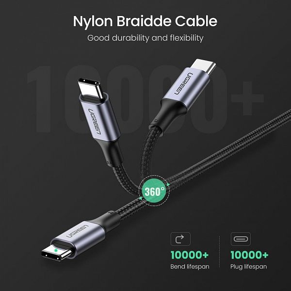 Ugreen 100W PD kabel USB-C 2m - polybag